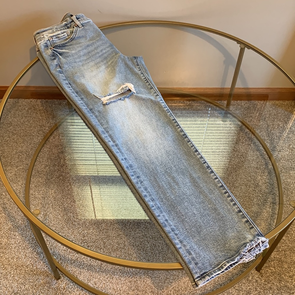Express Straight Ankle High Rise Jeans Size 6L - Picture 13 of 16